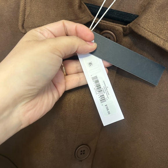 Steve Madden Faux Suede Trucker Jacket - Picture 5 of 6